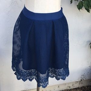 Alya fun perforated skirt